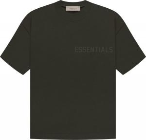 Футболка Fear of God Essentials Short-Sleeve Tee 'Off Black', черный