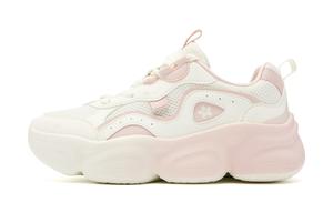 QIAODAN Износостойкие, дышащие, нескользящие, низкие повседневные туфли, женские, цвета слоновой кости, белого, персиково-розового цвета