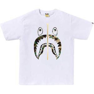 Bape 1st Camo отдельная футболка Shark A BATHING APE, белый