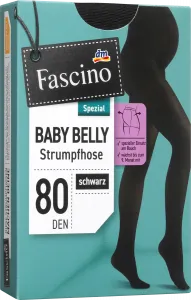 Колготки для беременных черного размера. 42/44 80 ден 1 шт. Fascino