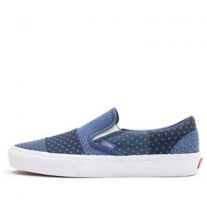 Кеды Vans Classic Slip-On 'Tie Print Patchwork', синий