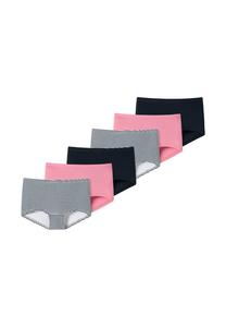 Короткие трусы упаковка из 6 пар для девочек-подростков органический хлопок 95/5 Schiesser, мультиколор