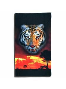Espico Пляжное полотенце с изображением тигра, разных цветов