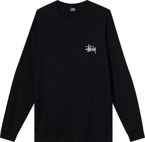 Лонгслив Stussy Basic Long-Sleeve Tee 'Black', черный