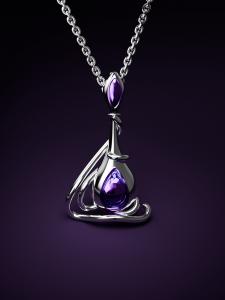 Колье Winx Club X Gadget4entertainment Darcy Crystal Vacuum, серебро