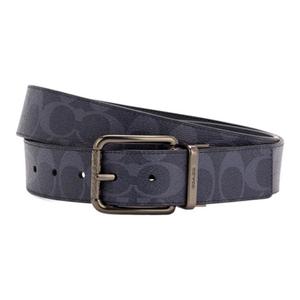 COACH Мужской ремень из натуральной и искусственной кожи шириной 3,8 см, Blue