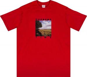 Футболка Supreme Supreme Time Tee 'Red', красный