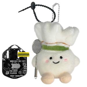 Милый бадминтонный кулон в виде головы куклы плюш высота 13см AIZIYUO