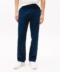 Брюки-чиносы прямого кроя из саржи.