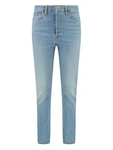 Джинсы из винтажного денима с логотипом RE/DONE, синий