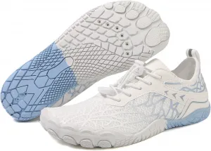 Треккинговая обувь босиком для женщин, профессиональная обувь босиком, широкая колодка для пальцев, здоровая и нескользящая обувь босиком для улицы, унисекс Weinexra, синий