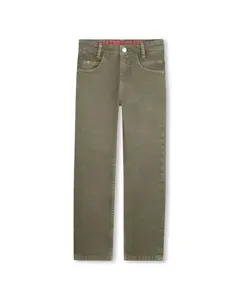 Детские джинсы зеленого цвета из хлопка Hugo