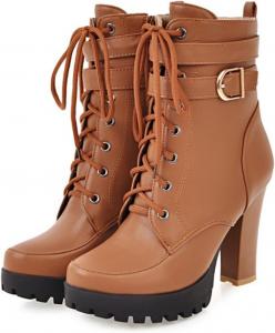 FOREADA Женские платформенные ботинки черного цвета, массивные готические ботильоны с бусинами и кружевом, обувь в стиле Лолита с молнией