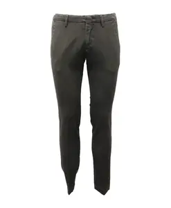 Узкие хлопковые брюки Michael Coal, зеленый