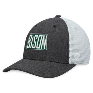 Мужская темно-серая/белая кепка Top of the World NDSU Bison Townhall Trucker Snapback