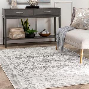 Ковер nuLOOM, 122 x 183 см, Transitional Moroccan Frances, Light Grey