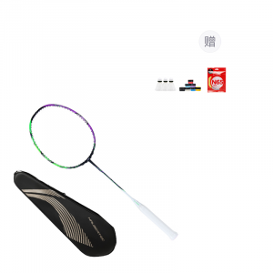 Ракетки для бадминтона Li Ning Halberd 9000, single racket+durable shuttlecocks*3+grip tape (random color)+li-ning n65 badminton string (random color)+racket bag