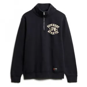 Толстовка Superdry Vintage Athletic half zip, черный