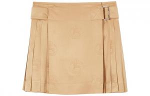 Футболка из жаккардового шелка с принтом "Рыцарь-всадник" Burberry, Мягкий рыжевато-коричневый