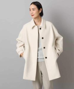 Тренч из шерсти Super 100s Michel Klein (Small Size), цвет Ivory