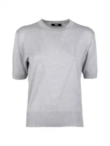 Футболка с отделкой швами ALPHA STUDIO, серый