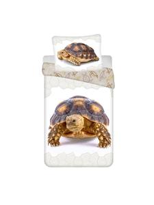Постельное белье Turtle Cozy Cotton, 140x200 см и 70x90 см, разноцветное COFI 1453, 200 x 140 см