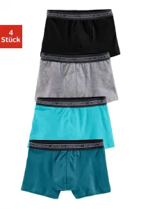 АУТЕНТИЧНОЕ НИЖНЕЕ БЕЛЬЕ Боксеры (4 шт. в упаковке), классического кроя, с тканым поясом Authentic Underwear, черный