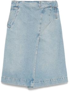 Victoria Beckham джинсовая юбка миди, синий