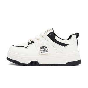 RENBEN Лёгкие низкие скейтерские туфли для женщин с эффектом увеличения роста бежево-чёрные, цвет Beige Black