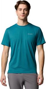 Columbia мужская футболка Tech Trail Utility с коротким рукавом, River Blue