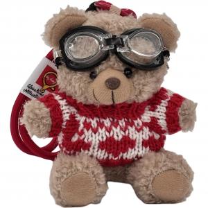 Плюшевый кулон Pilot Bear Dolls высотой 11 см ROUERXIONG, Heart Houndstooth