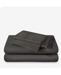 Комплект льняного белья Split King Bare Home, серый