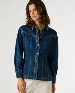 Женская джинсовая куртка прямого кроя Pepe Jeans, синий