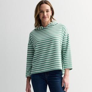 Женский худи Sonoma Goods For Life, Green Simple Stripe