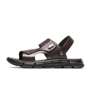 LAORENTOU Пляжные сандалии мужские черно-коричневые коричневые, цвет Brown
