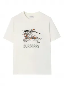 Футболка Equestrian Knight Burberry, белый