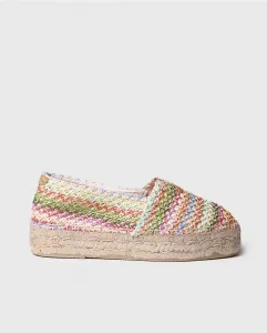 Женские эспадрильи на плоской подошве из ткани на резиновой подошве Toni Pons, мультиколор