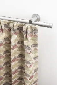 Карниз для штор GARESA "EASY", 1 направляющая, желаемая длина 65х130 см, Ø 20 мм, цвет silberfarben