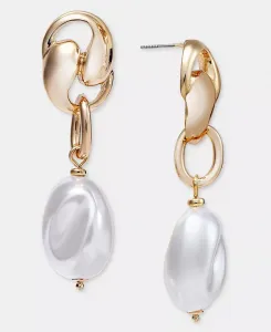 Серьги-Подвески Station, эксклюзив от Macy's I.N.C. International Concepts, gold/pearl
