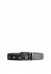 Ремень Bershka EYELETS, Black