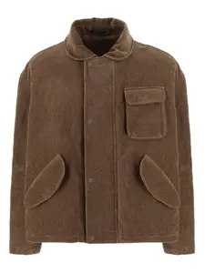 Куртка с накладными карманами GIORGIO ARMANI, коричневый