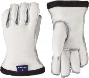 Подкладка для перчаток Hestra Junior Heli Ski (для детей 4-13 лет) | Детские подкладки для перчаток, пригодные для машинной стирки, для дополнительной защиты зимой, в холодную погоду и для зимних видов спорта, Offwhite