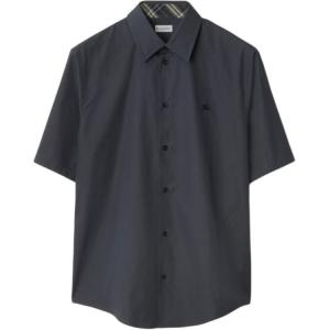 Хлопковая рубашка Burberry, синий