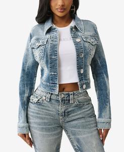 Женская укороченная футболка Super T Jacket True Religion, Electric Groove