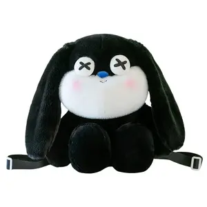 Очаровательный мультяшный милый плюшевый кролик с длинными ушами рюкзак плюшевая игрушка высота 27см/32см Bitter purchase, черный