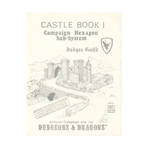 Castle Book #1 (2nd Printing), Dungeons & Dragons Fantasy Supplements - Maps (Judges Guild), мягкая обложка