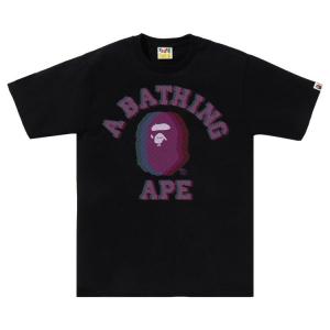 Футболка BAPE Glitch Art College Tee, Black