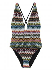 Слитный купальник с зигзагообразным узором Missoni, мультиколор