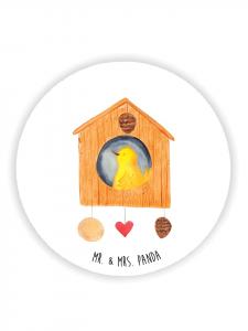 Mr. & Mrs. Panda Магнитный скворечник без надписей, белого цвета