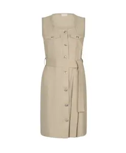 Коричневое хлопковое платье SS25 Liu Jo, коричневый